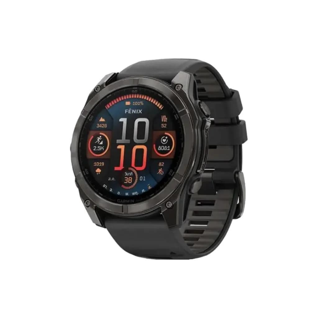 GARMIN fenix 8 51mm,AMOLED,Saph,CrbnGryTi/Bk,Bk/PblGryBd,SEA,A04808