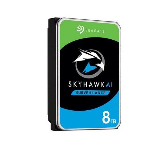 SEAGATE SKYHAWK AI 8TB HDD CCTV (7200RPM, 256MB, SATA-3, ST8000VE001)