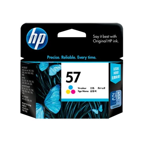 HP 57 Tri-color Original Ink Cartridge (C6657AA)